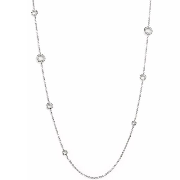 IPPOLITA Sterling Silver Rock Candy® Lollipop Station Necklace in Clear Quartz - Picture 1 of 6